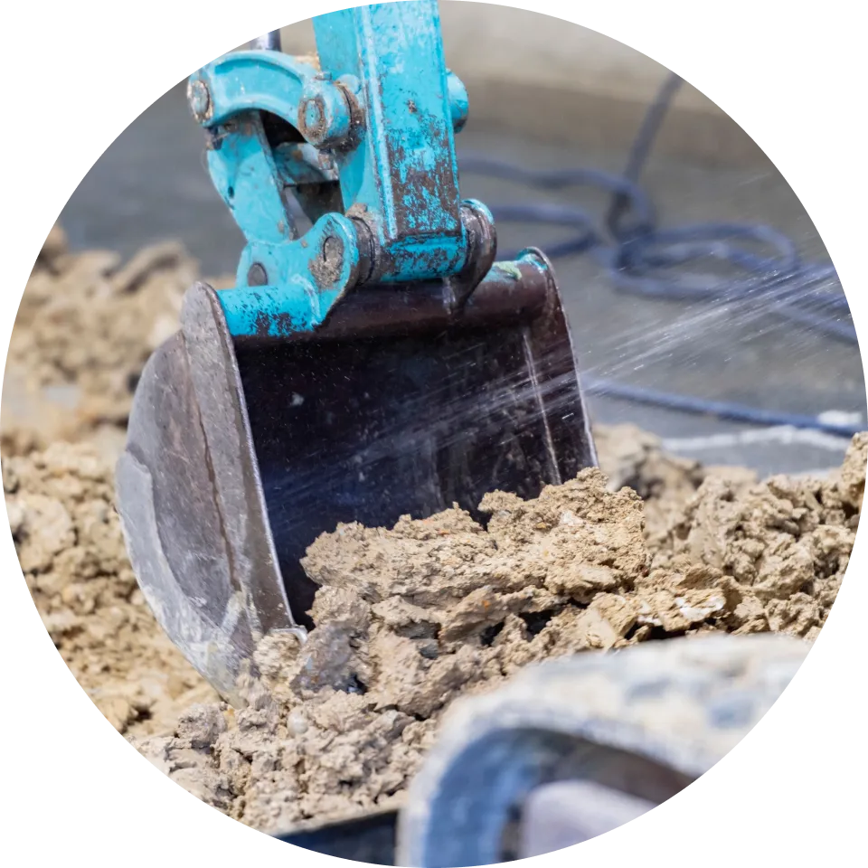 工事をしている写真